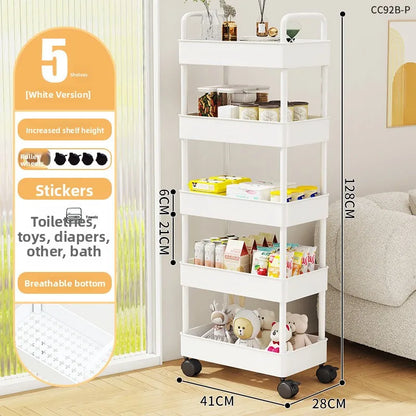 Estantería Móvil para Libros Debajo del Escritorio, Simple, para Uso Doméstico, Carrito Pequeño para Libros, Librería con Rue...