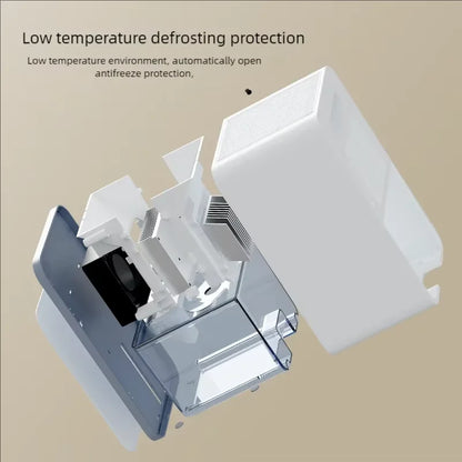 Deshumidificador de aire portátil, máquina absorbente de humedad silenciosa, secador de aire para el hogar, dormitorio, oficina, cocina, desodorante, enchufe europeo