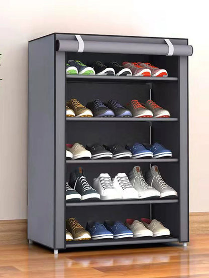Zapatero de 10/8/6 Niveles, Organizador de Tela a Prueba de Polvo, Soporte para Zapatos, Estante para Ahorrar Espacio en el Pasillo, Mueble para el Hogar, Almacenamiento de Zapatos