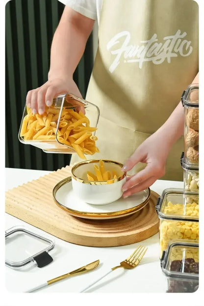 Tarro de grano para cocina, contenedor sellado, caja de mantenimiento fresco de alimentos, refrigerador, organizador, impermeable, duradero, sellado, gran capacidad, 1 ud.