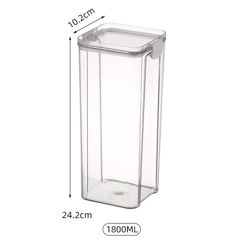 Tarro de grano para cocina, contenedor sellado, caja de mantenimiento fresco de alimentos, refrigerador, organizador, impermeable, duradero, sellado, gran capacidad, 1 ud.