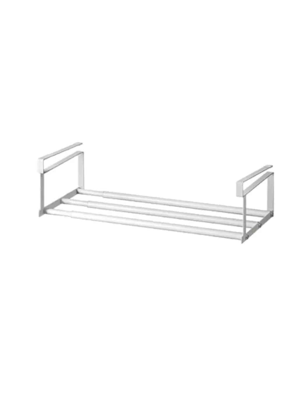 Zapatero ajustable |   Organizador en capas que ahorra espacio para zapateros del hogar |   Zapato debajo del estante (blanco))