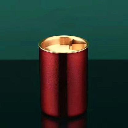 Embudo creativo de Cenicero de acero inoxidable con cubierta antimoscas y anticaída para uso doméstico y en coche