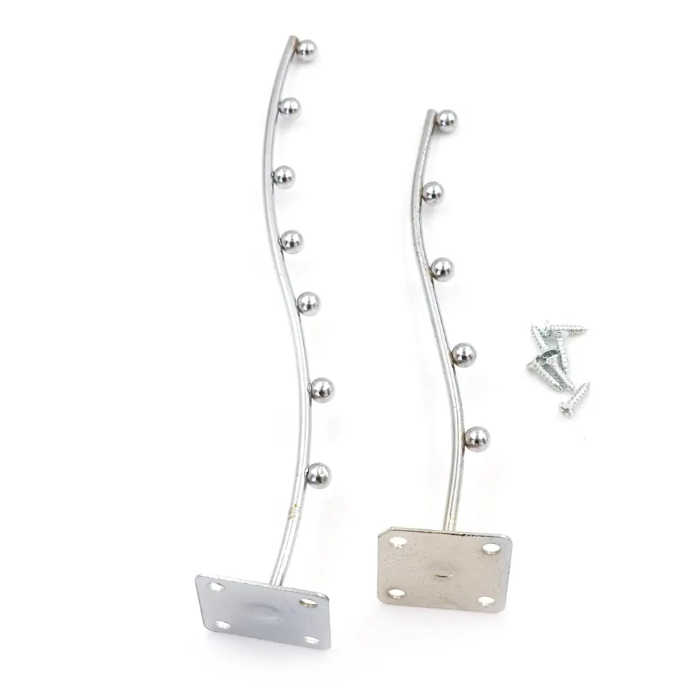 Colgador de cascada ondulado para montaje en pared, ganchos para exhibición de ropa con 7 cuentas, estante de almacenamiento para el hogar, decoración del hogar, 1 ud.