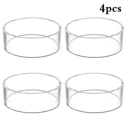 Soporte de bola acrílica para fútbol, baloncesto, Rugby, fútbol, soporte de exhibición redondo transparente