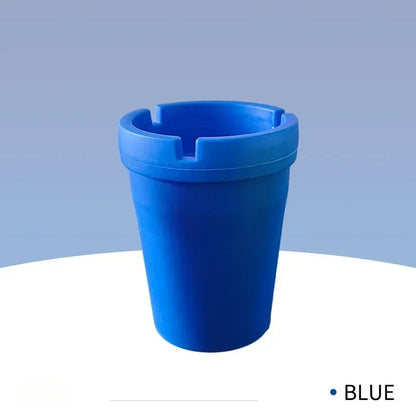 Cenicero sin humo Nuevo Cenicero automático de plástico PP Cenicero portátil para coche Ceniceros de reloj de arena Tamaño de suministro: 8*6*10,5 cm