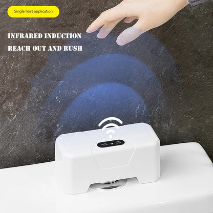 Sensor de descarga de inodoro sin contacto, pulsador inteligente de 1800mAh con Sensor IR para baño, Interruptor táctil