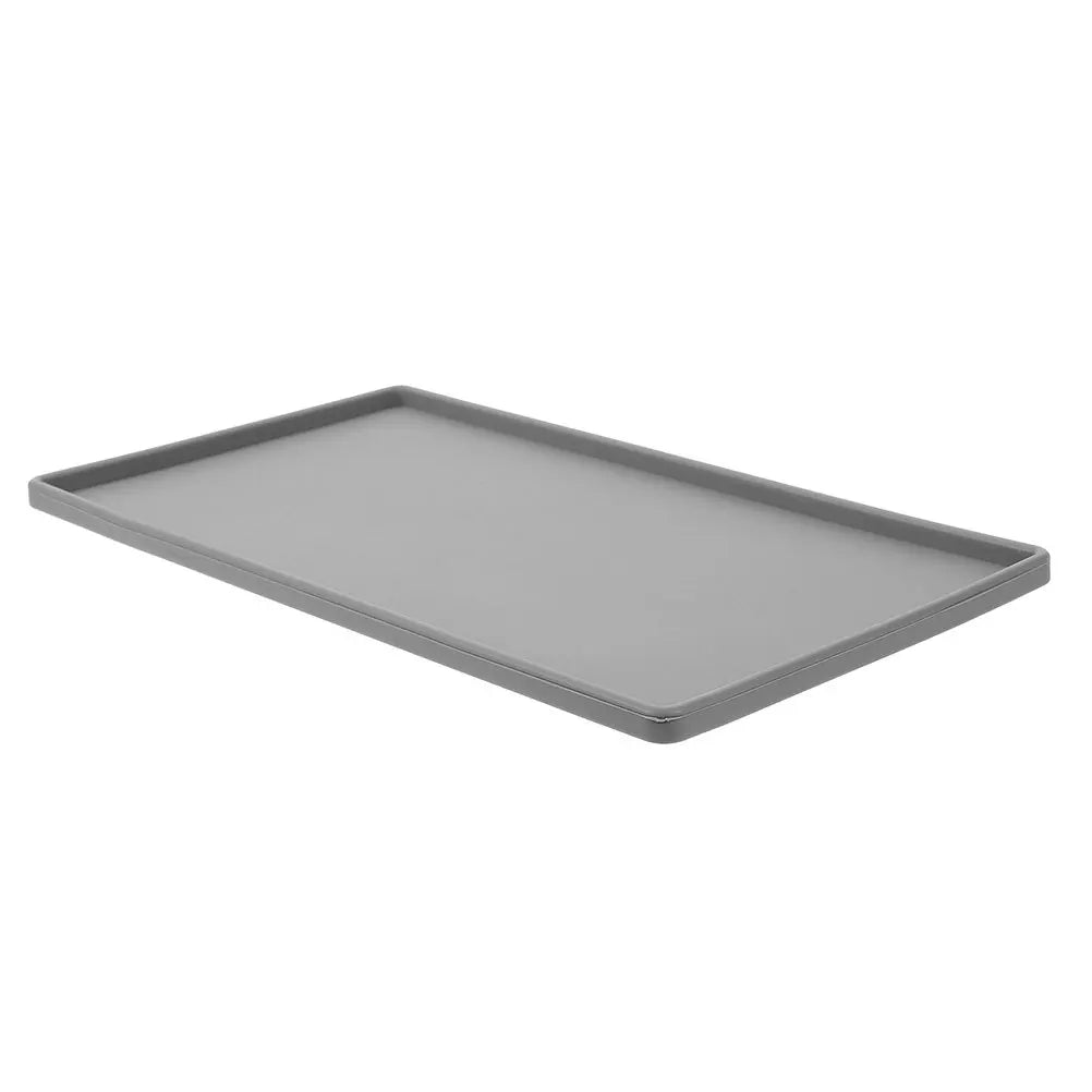 Bandeja de silicona grande, mostrador de cocina antideslizante Rectangular para platos, tazón, taza, vajilla, almacenamiento, organización, estera de secado