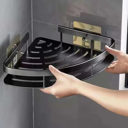 Nuevo Soporte adhesivo para champú y baño, estantes Caddy para ducha, almacenamiento sin taladro, soporte esquinero para toallas, estantes para 3/2/1 Uds.