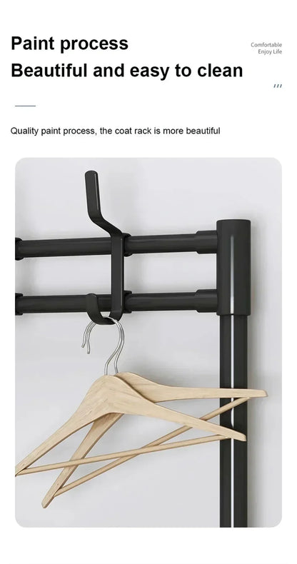 Colgador de ropa, Zapatero multicapa, puerta DIY, estante para sombreros y zapatos, organizador Simple de pie para sala de estar, estantes de almacenamiento