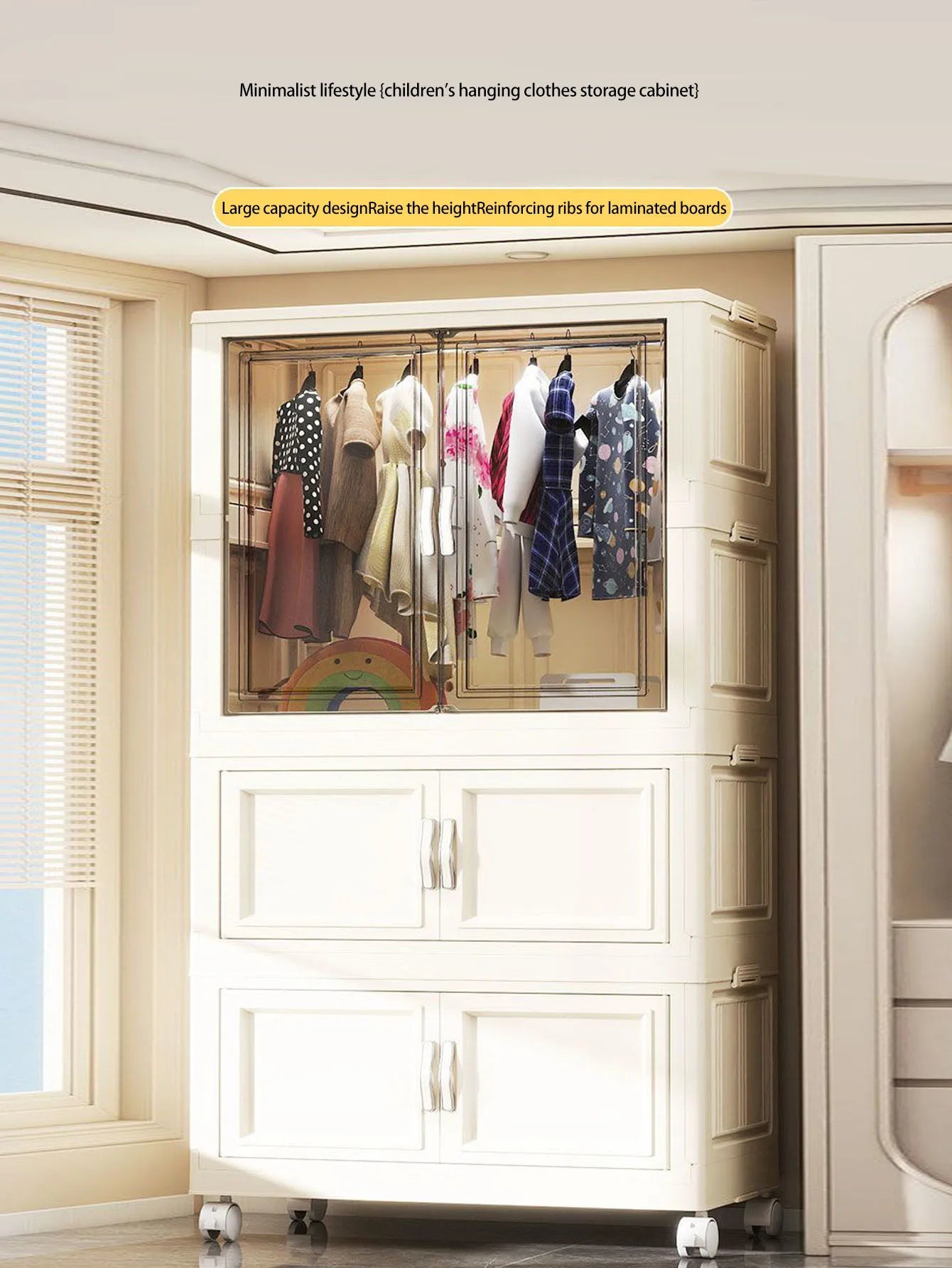 Gabinete de almacenamiento, caja de almacenamiento plegable para el hogar, sala de estar, gabinete de juguetes, estante de almacenamiento, gabinete de aperitivos, almacenamiento de cocina sin instalación
