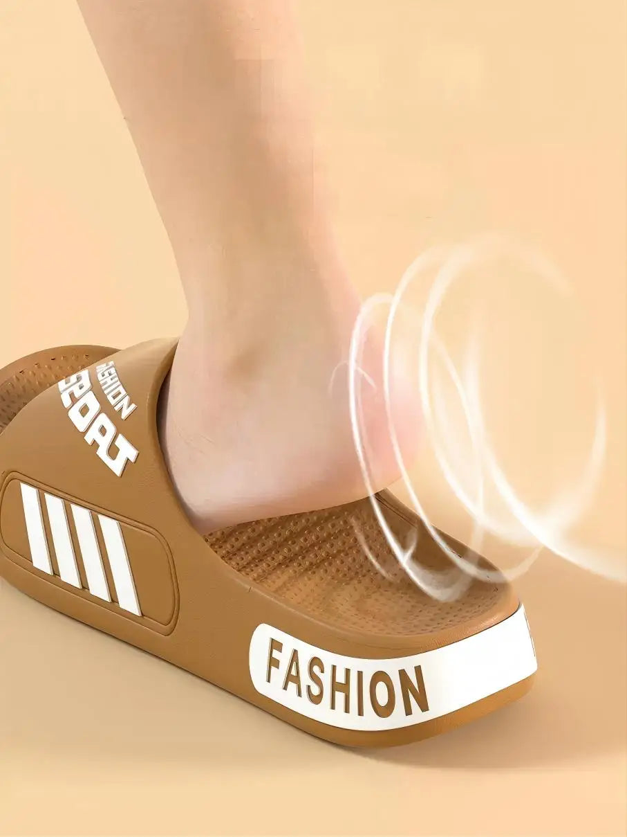 Zapatillas de alta gama para hombre, zapatillas de Eva de gran tamaño de diseño profesional, sandalias de pareja de estudiantes de moda, zapatillas antideslizantes para uso al aire libre para mujeres en verano