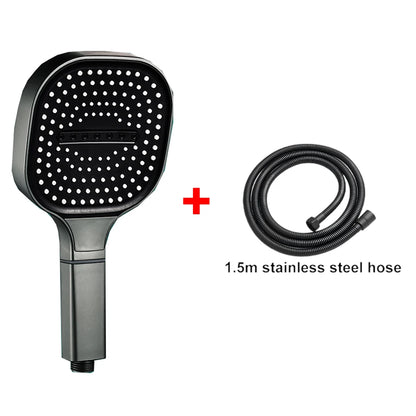 Cabezal de ducha de alta presión con Panel grande de 13CM con filtro, 3 modos, boquilla de lluvia con pulverizador de gran flujo, cabezal de ducha cuadrado para baño