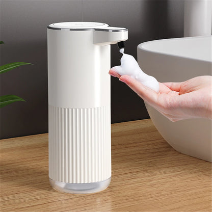 Dispensador de jabón inductivo inteligente de 4 engranajes, Sensor automático, distribuidor de espuma, generador de líquido de montaje en pared, lavadora de manos automática sin contacto