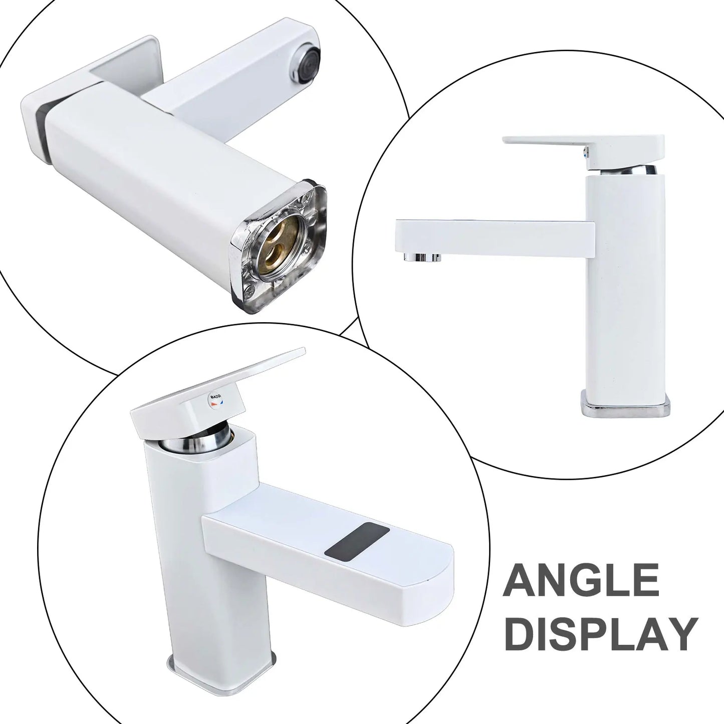 Grifo digital de temperatura inteligente con pantalla LED para un control preciso de la temperatura del agua en el baño y la cocina