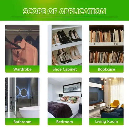 Bolsa colgante absorbente de humedad para armario, bolsas antihumedad a prueba de moho, bolsa seca, deshumidificación para armario, desecante interior, 10 Uds.