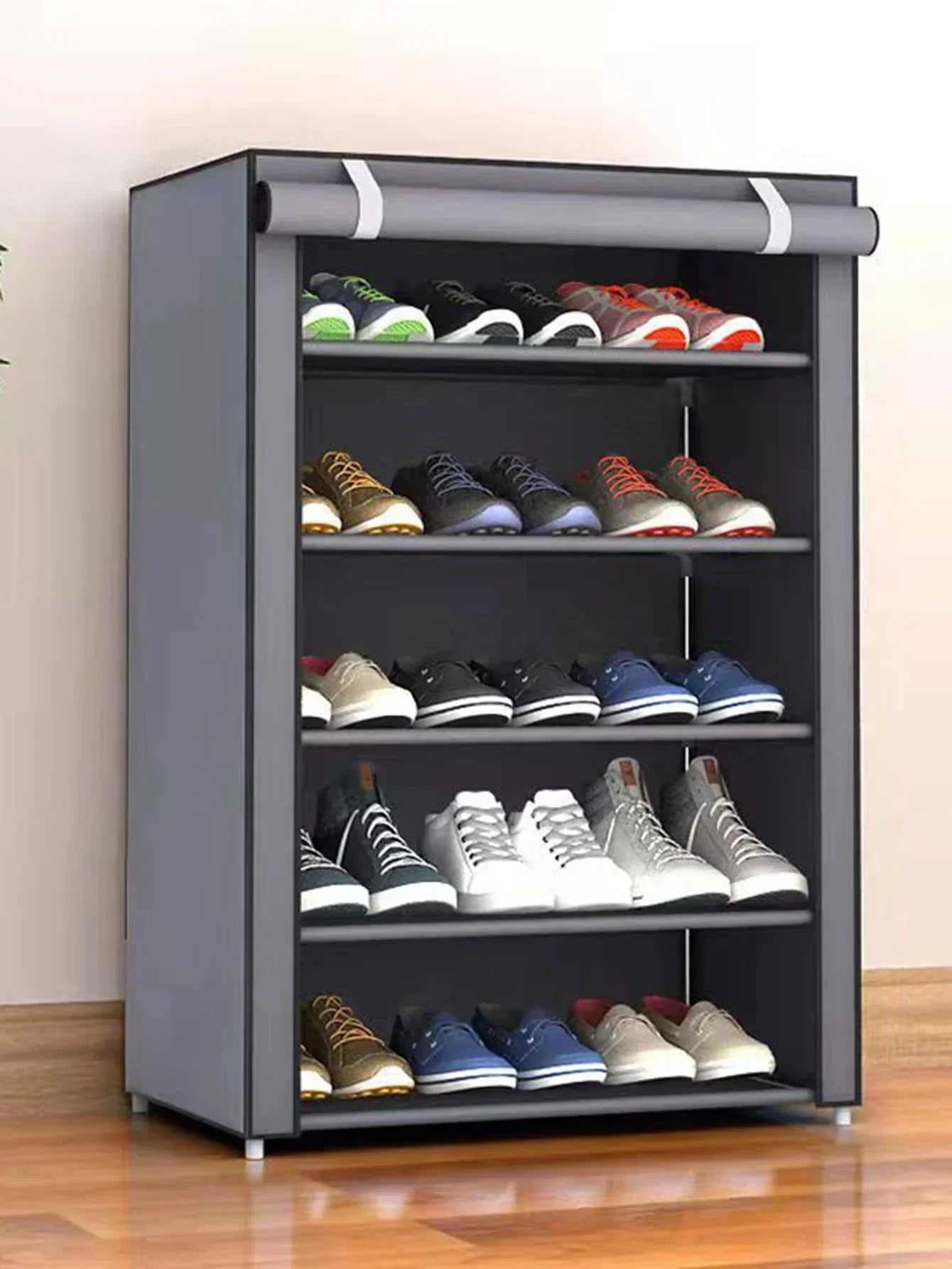 Zapatero de 10/8/6 Niveles, Organizador de Tela a Prueba de Polvo, Soporte para Zapatos, Estante para Ahorrar Espacio en el Pasillo, Mueble para el Hogar, Almacenamiento de Zapatos