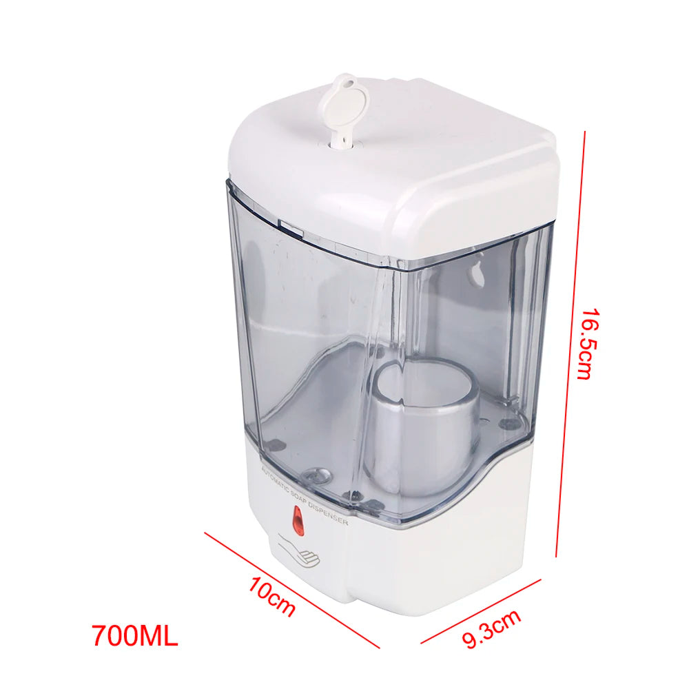Bomba de loción sin contacto de montaje en pared, líquido sin contacto para cocina, baño, dispensador automático de jabón con Sensor IR, 700ml
