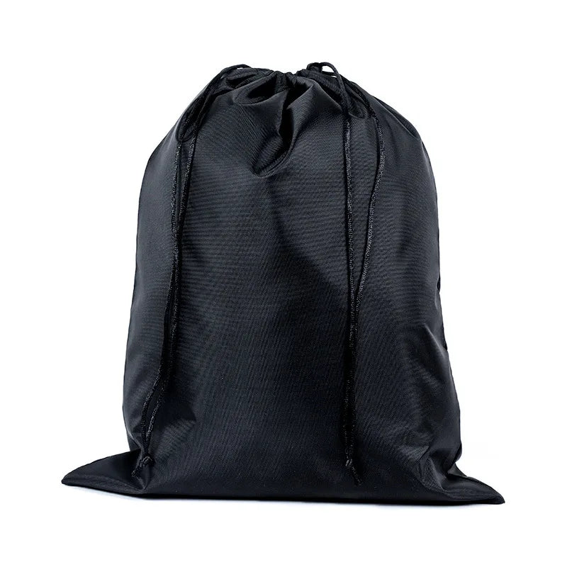 StoBag 10/5 Uds. Bolsas largas de nailon negro con cordón impermeable a prueba de polvo paraguas almacenamiento de embalaje bolsa organizadora de viaje reutilizable