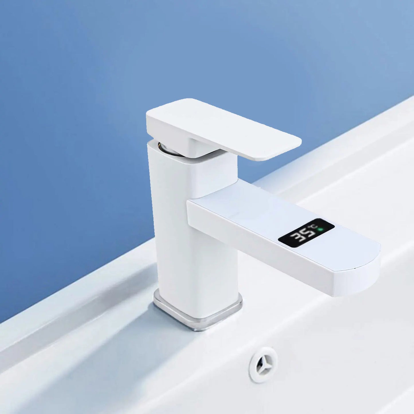 Grifo digital de temperatura inteligente con pantalla LED para un control preciso de la temperatura del agua en el baño y la cocina